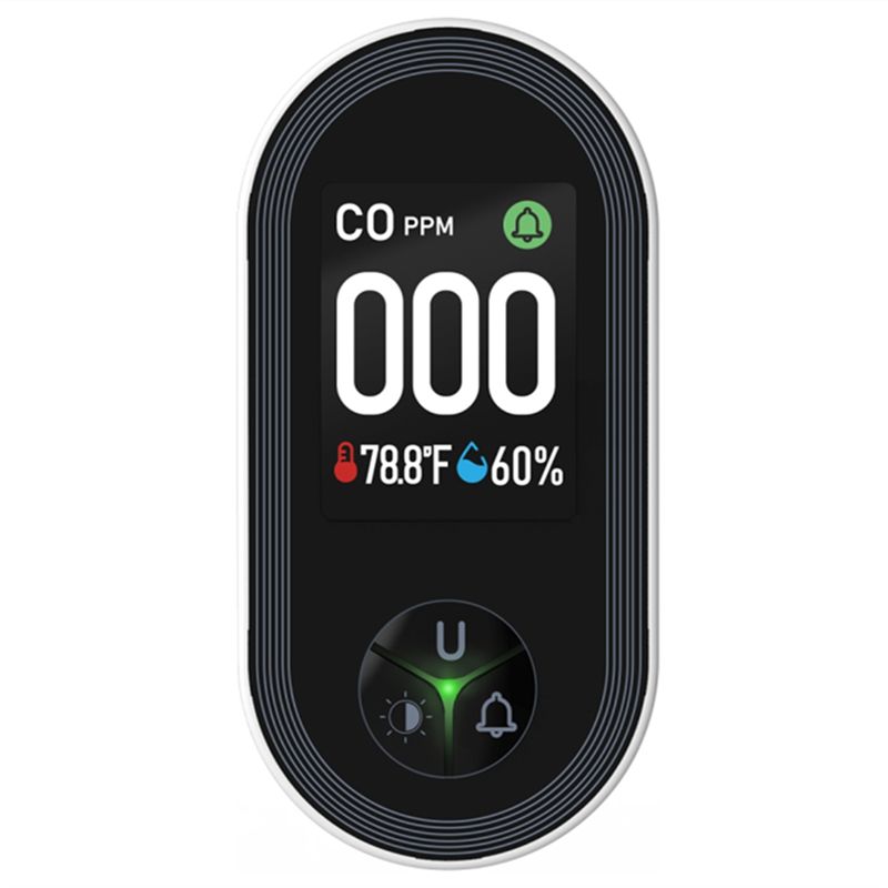 Co Detector Plug - Wbudowany alarm z czujnikiem CO, ostrzeżenie