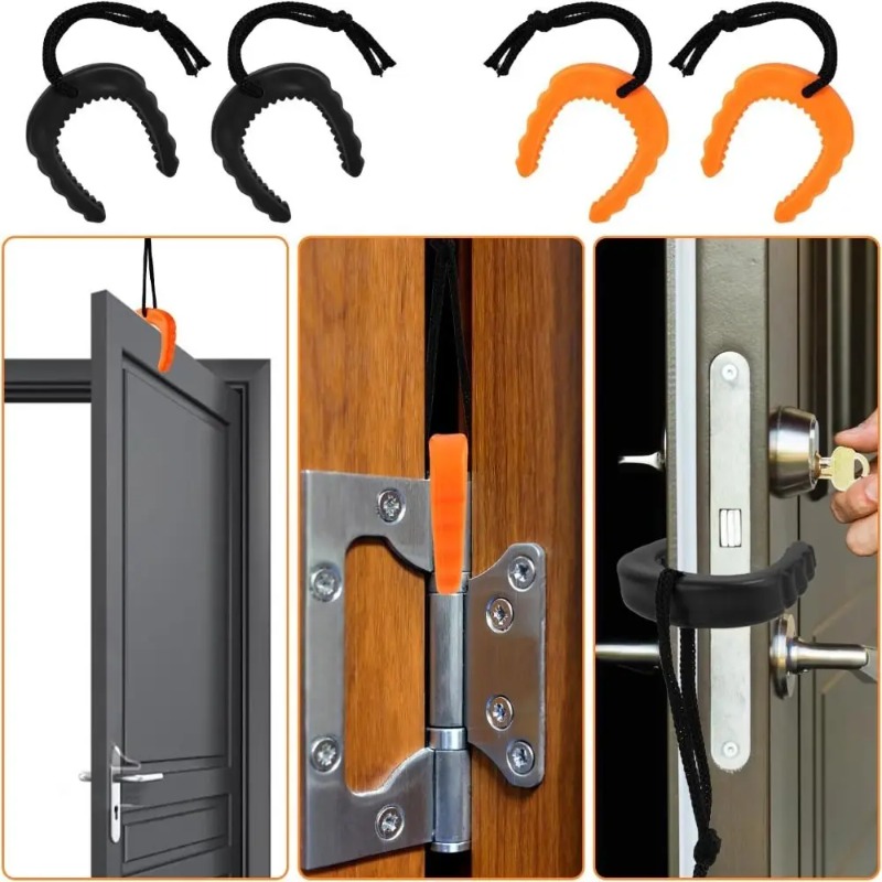 Door Stop Alarm - Łatwy w użyciu gumowy klin do