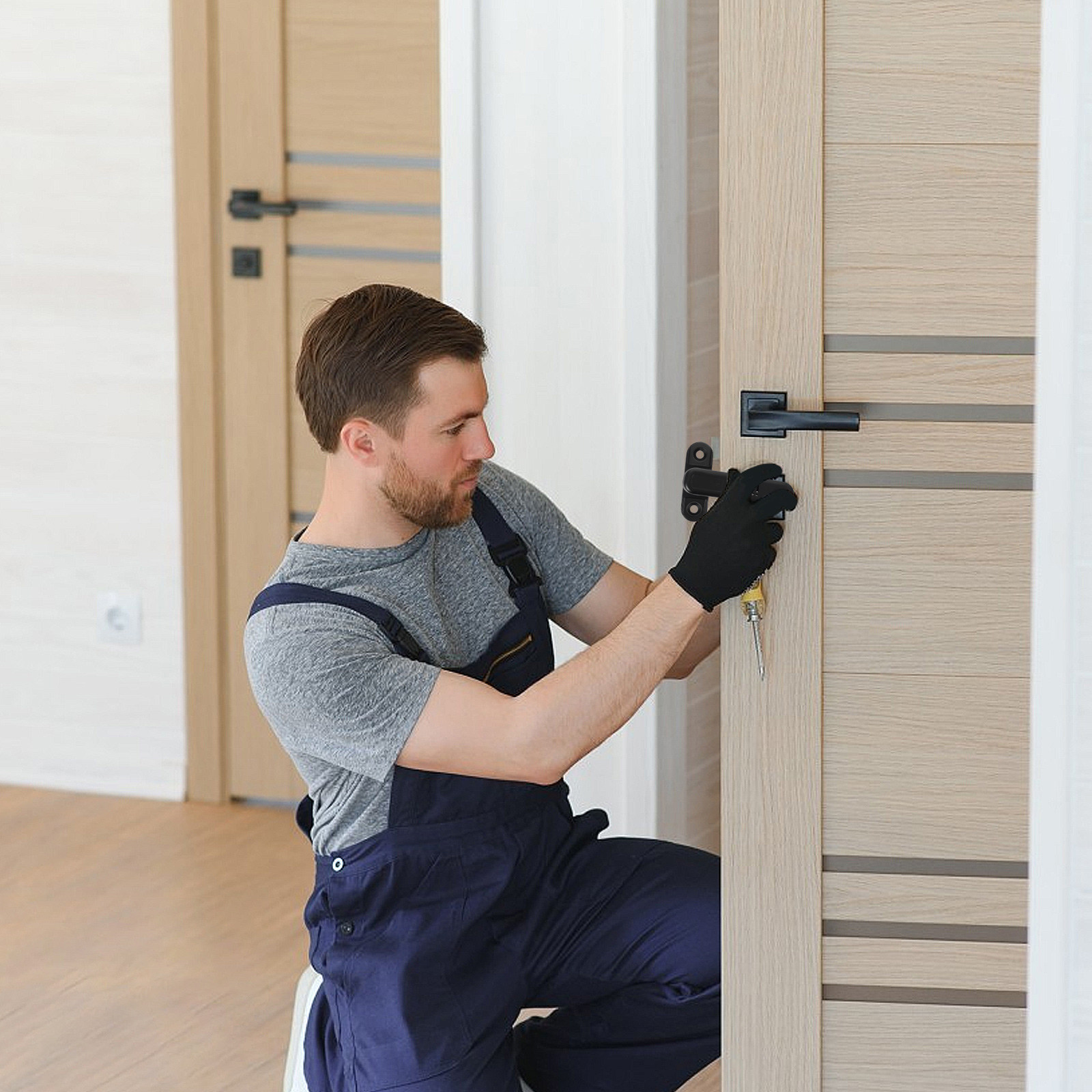 Door Stop Alarm - Przenośny alarm blokujący drzwi, zabezpieczenie przed