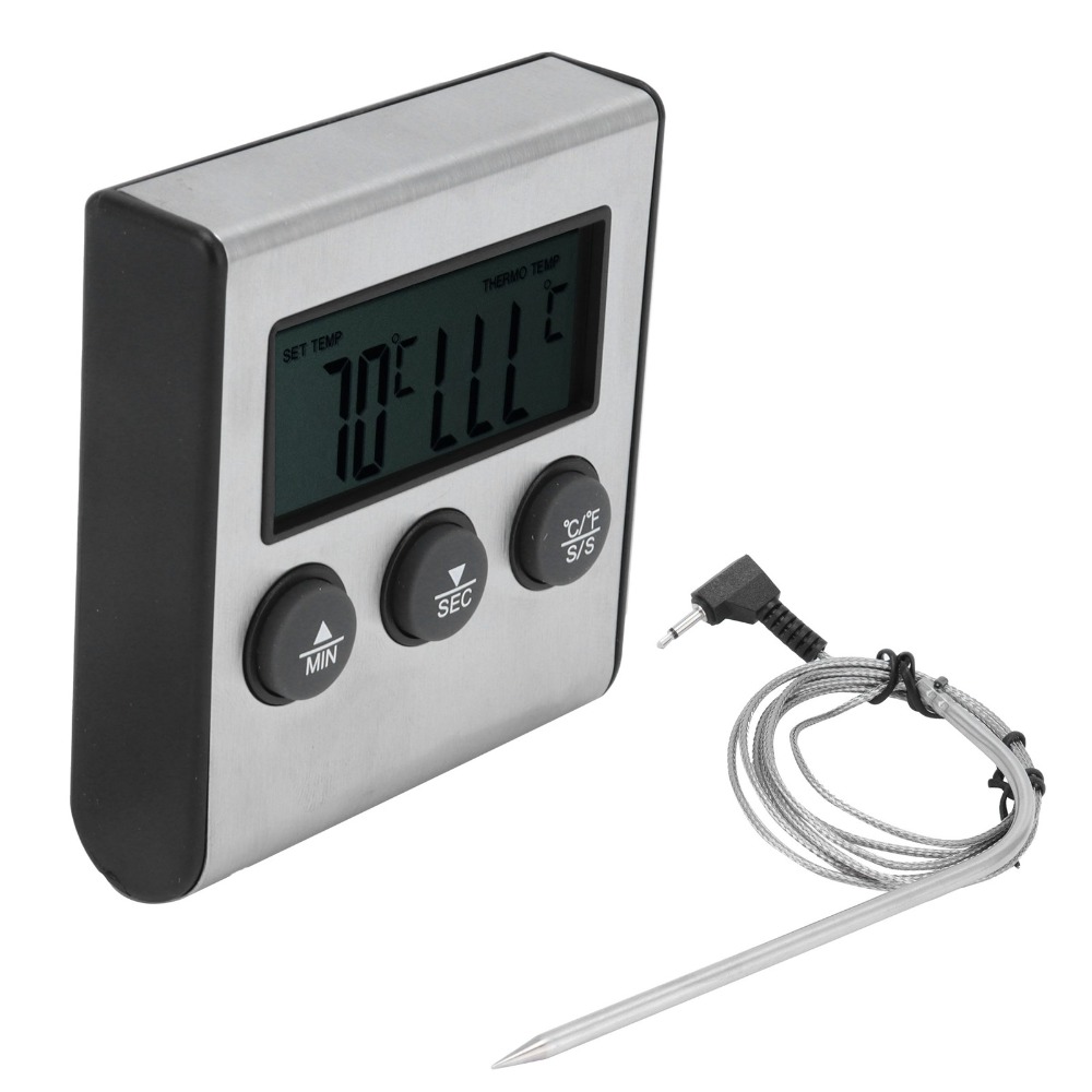 Pool Alarm Float - Srebrny cyfrowy termometr do mięsa na