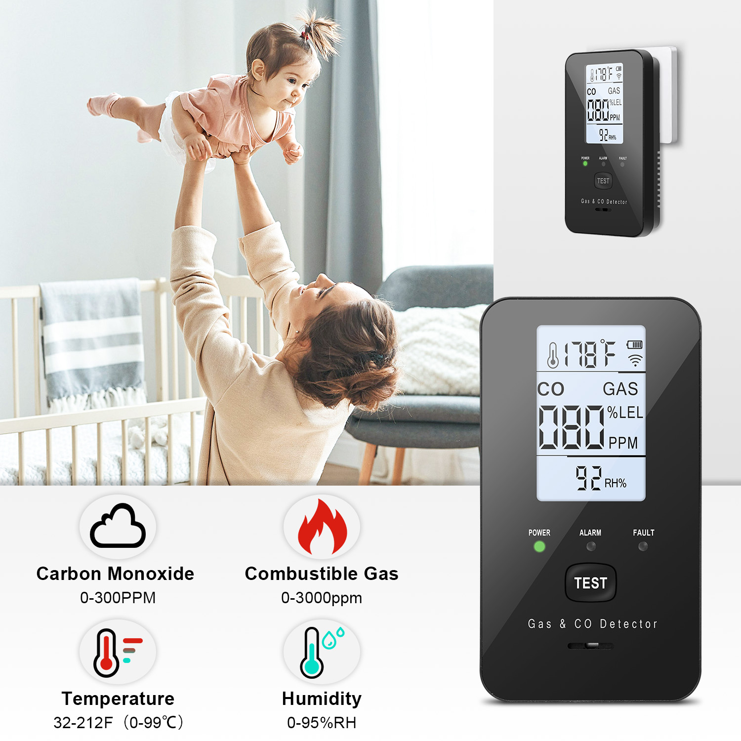Detektor gazu ziemnego i tlenk – Co Detector Plug recenzja i cena
