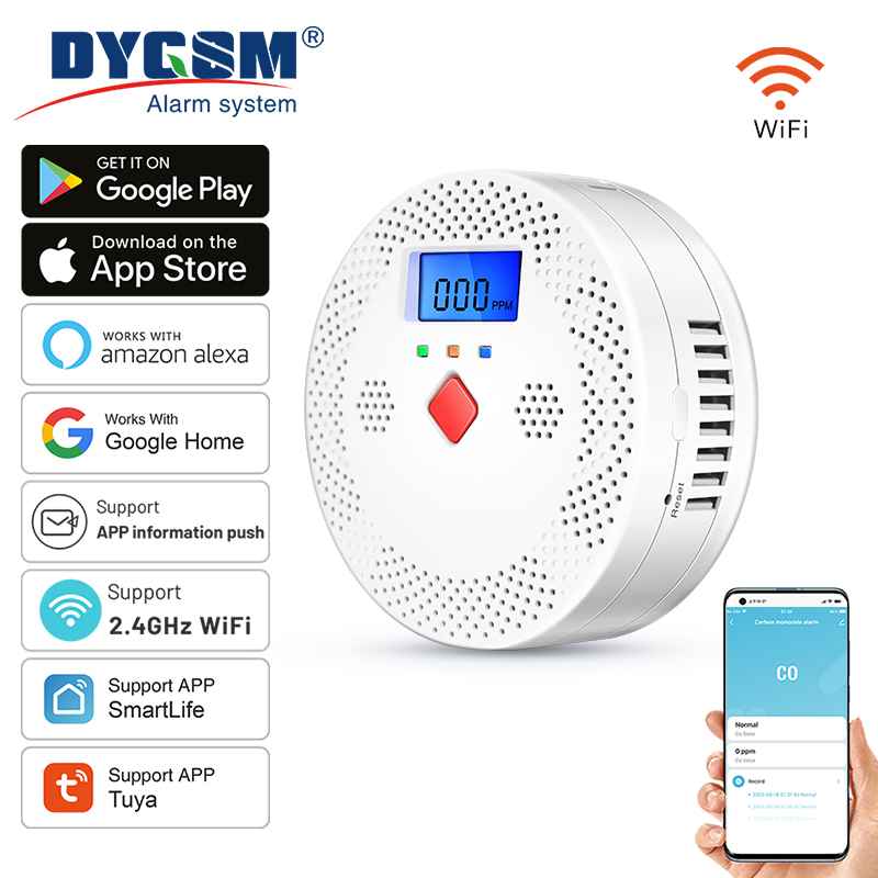 Tuya WiFi inteligentny czujnik – Co Detector Plug recenzja i cena